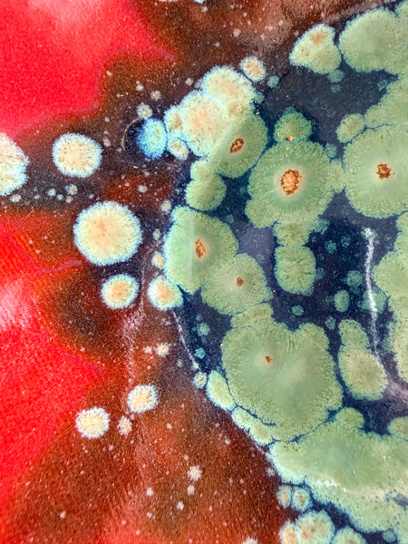 Red and Green Glazed Bowl